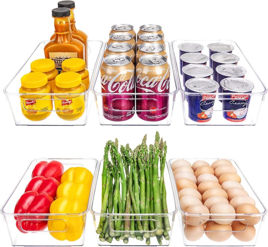fridge organization bins