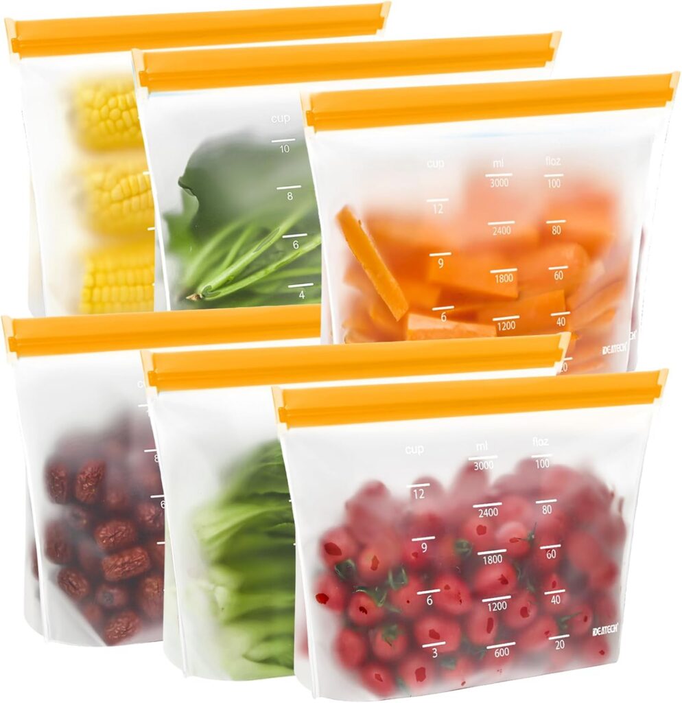 reusable stand up bags for fridge