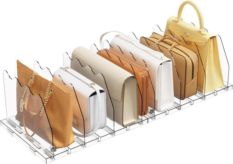 clear acrylic purse organizer for closet