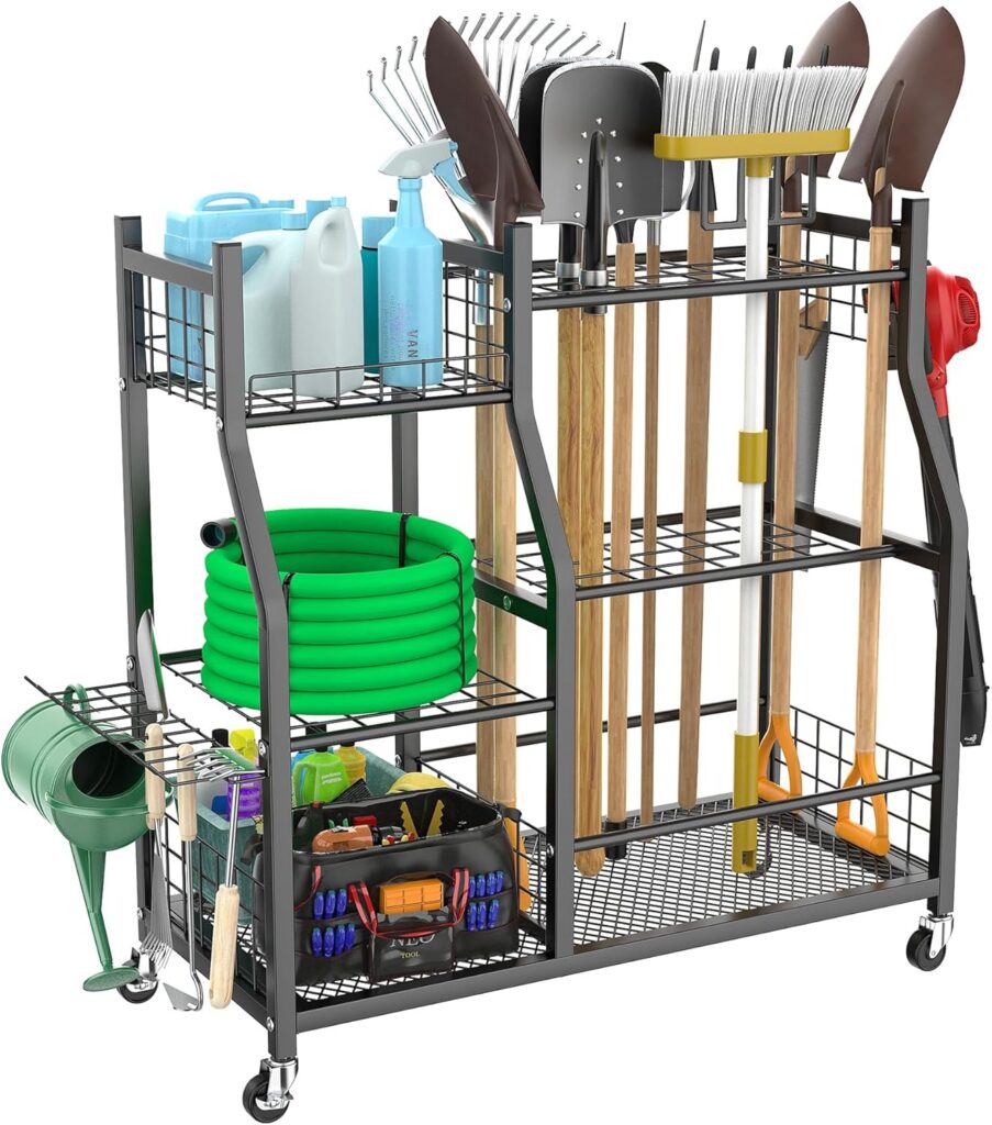 garden tool organizer cart