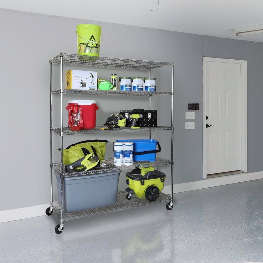 large rolling shelving unit