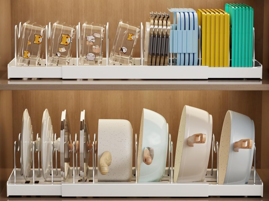 pots pan lids container expandable organizers