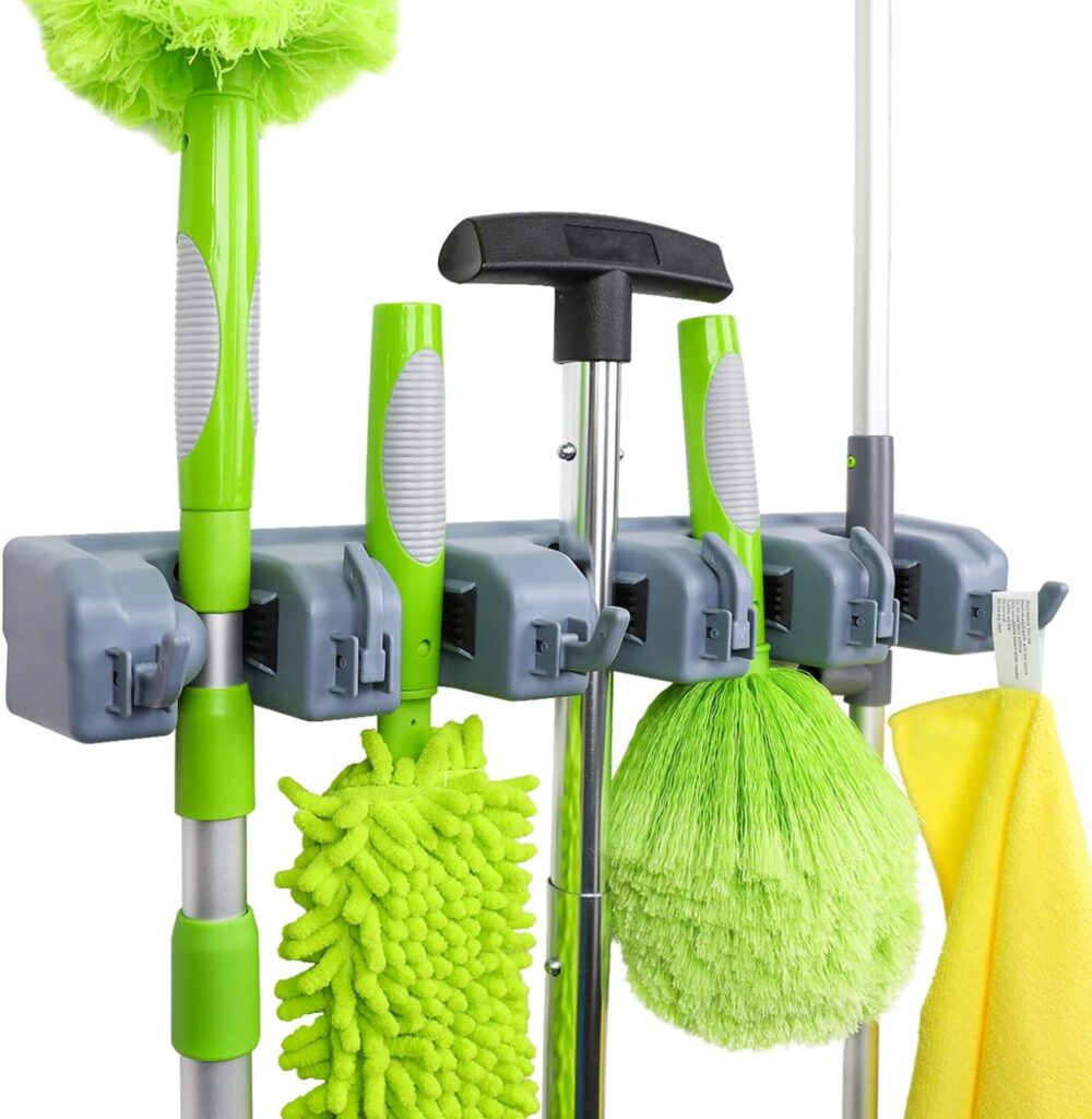 wall mount broom mop holder